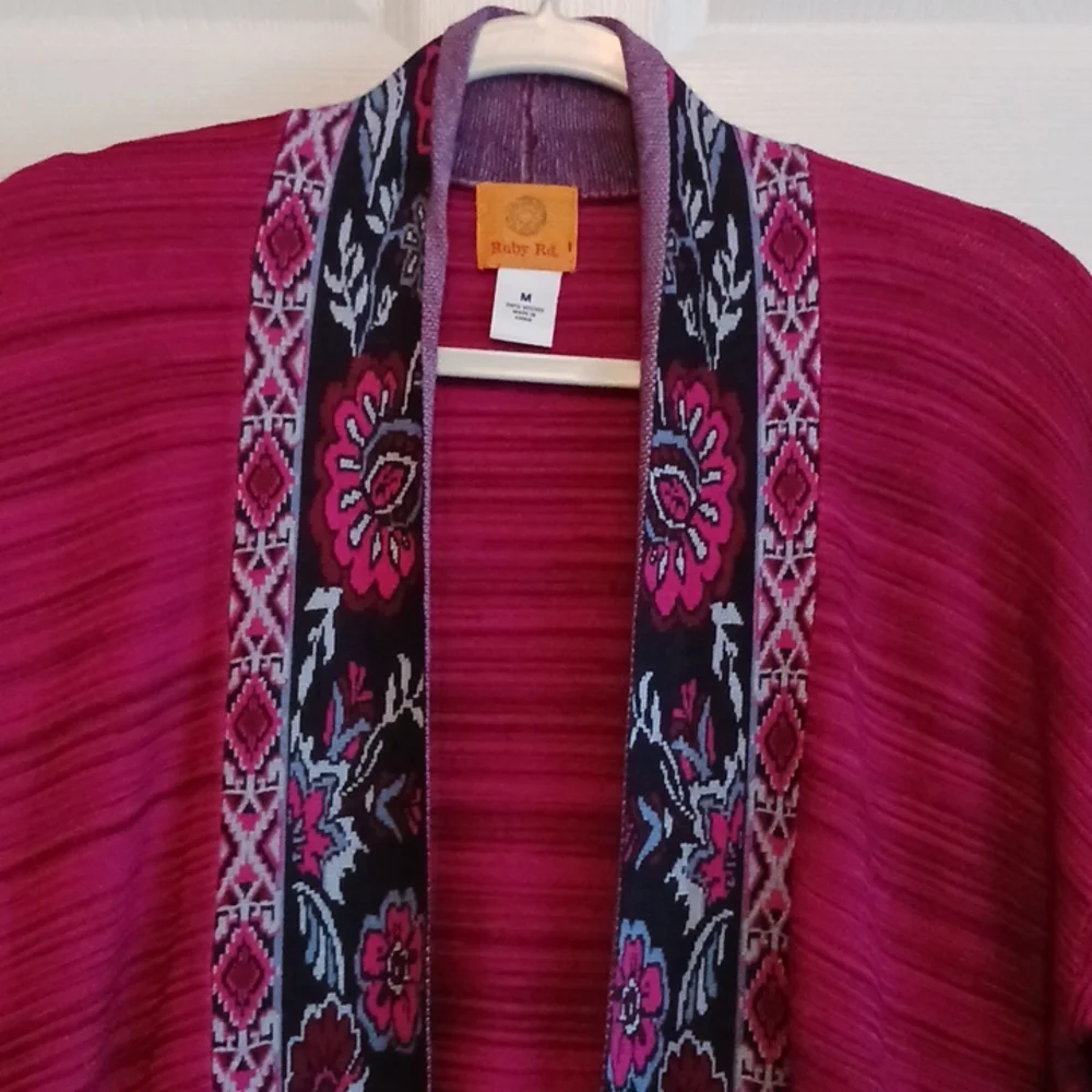 Ruby Rd FLORAL Cardigan - Picture 2 of 5